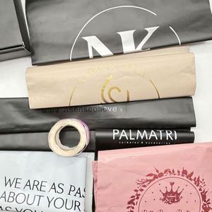 Sacs d'expédition écologiques personnalisés avec logo imprimé, imperméables, biodégradables, en polyéthylène, pour vêtements, chaussures et chaussettes - Product Image 6