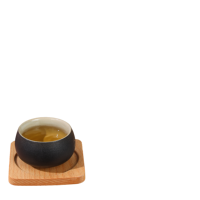 Sous-verres et sets de table WOQI modernes en bois de noyer noir légers, résistants à la chaleur, modèle W155