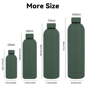 Tùy chỉnh 500ml đôi-tường thép không gỉ cách nhiệt chai nước 304 thể thao <span class=keywords><strong>Flask</strong></span> với logo cho du lịch - Product Image 2