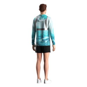 Sweat à capuche de pêche nocturne RISE pour hommes, manches longues, UPF 50+, avec bande réfléchissante pour une activité en plein air en toute sécurité - Product Image 5
