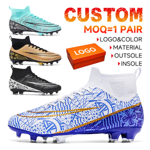 <span class=keywords><strong>Botas</strong></span> de Fútbol Personalizadas con Logotipo, Chimpunes, Pupos, Guayos, Godasse, Crampon, Stud, Tobillo Alto, FG, Invierno, Verano, Entresuela de TPU, para Hombre - Product Image 1