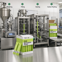 Hegdavt Poudre d'électrolytes de qualité alimentaire naturelle, saveur personnalisée, sachets pour l'hydratation quotidienne et les boissons sportives, 10g de protéines, prix usine