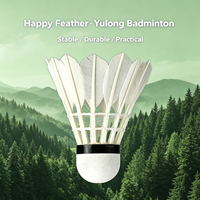 Volant de badminton en plumes d'oie de classe A+ avec tête en liège et bord de lame - Qualité professionnelle pour les matchs, super durable, directement de l'usine OEM