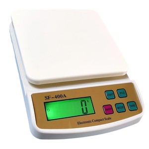 Balance alimentaire numérique en acier inoxydable Veidt, précise, 5 kg, affichage ovale, cuisine, 10 kg, balance électronique SF-400A, balance de cuisine - Product Image 1