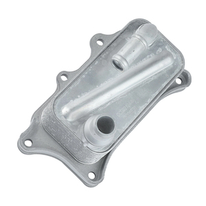 Refroidisseur d'huile moteur 06E117021 06E117021J 06E117021M pour <span class=keywords><strong>Audi</strong></span> A6 A7 A8 Quattro Q7 <span class=keywords><strong>V6</strong></span> 3.0L suralimenté - Product Image 1