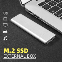 KISSIN M.2 NVMe Portabel 128GB 256GB 512GB 1TB 2TB Solid State Drive SSD Hard Drive Eksternal untuk Laptop Desktop