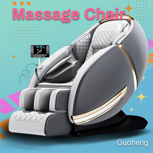 <b>Smart</b> Massage Chair Full Body Automatic SL Guide Rail 31-60 Airbags Bluetooth Home Use Gray Black Green - Product Image 4