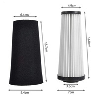 Filtre Hepa lavable et réutilisable adapté au filtre de piégeage des odeurs de remplacement Dirt Devil Style F112 Endura