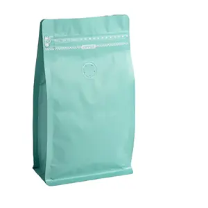 Bolsa personalizada com fundo plano e zíper vertical, bico de prata para chá, folha de papel para alimentos, café, chá, nozes, para armazenamento