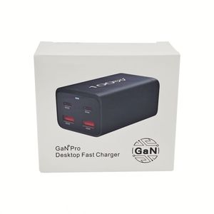 Chargeur de bureau USB C PD 100W 2C2A 4 ports, adaptateur de chargeur GaN, chargeur USB Type C portable, charge rapide, alimentation murale - Product Image 6