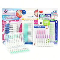Brosse interdentaire en silicone à tête spirale élastique à prix abordable pour le nettoyage des dents, brosse à fil dentaire portable