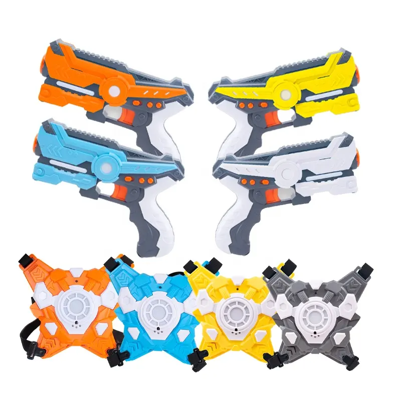 Инфракрасный лазерный пистолет, 4 игрока, игры для стрельбы в помещении, лазерный маркер, пистолет для игрушек, лазерная бирка с жилетом