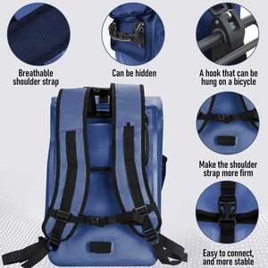 Zaino Impermeabile per Laptop con Chiusura Roll-Top, Resistente, per Bicicletta, Ideale per Trasportare Oggetti e Proteggere da Fango e Spruzzi - Product Image 4