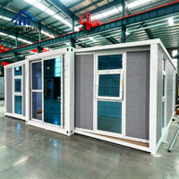 Casa Container Espandibile di Lusso 20/40ft a Prezzo di Fabbrica, Impermeabile, con Telaio in Acciaio, Pieghevole, Modulare, Casa Mobile Compatta con Cucina