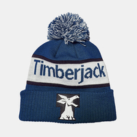 Bonnet de sport tricoté de créateur avec pompon, bonnet d'hiver en maille avec revers côtelé, personnalisable avec logo brodé, pour voyage et plage