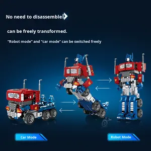 Blocs de construction Jie Star JJ9022, modèle transfrontalier, jouet pour adultes, assemblage DIY de haute difficulté, <span class=keywords><strong>robot</strong></span> transformable deux-en-un de 40 pièces - Product Image 3