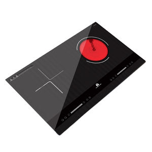 Table de cuisson électrique à Double Induction avec deux brûleurs, cuisinière électrique hybride à combinaison électrique en céramique infrarouge - Product Image 3