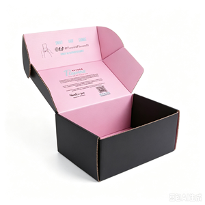 Boîte d'expédition en carton ondulé personnalisée OEM ODM avec impression recto-verso et impression couleur intégrale à l'intérieur pour l'emballage de marques e-commerce - Product Image 6