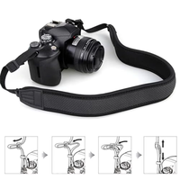 Sangle d'appareil photo numérique en néoprène réglable, antidérapante, personnalisable avec logo, pour appareil photo reflex numérique, voyage, ceinture d'épaule, ceinture de cou, cadeau