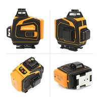 Offre Spéciale – Niveau laser croisé rotatif automatique 3D vert 360° à 12 lignes, auto-nivelant, précision 2 mm/7 m, portée 0-20 m