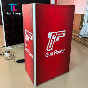 Non-standard Customized Aluminum Alloy <b>Table</b> Seg Light Box Lighting Exhibition <b>Display</b> Led Backlit Advertising Booth - Product Image 3