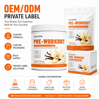 Complément alimentaire de fitness en marque propre, bêta-alanine, citrulline, formule avancée pour la nutrition sportive, 10 g par portion, poudre pré-entraînement