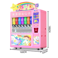 Distributeur automatique commercial tout-en-un pour les bonbons et le chocolat avec sorties de distribution à sept trous