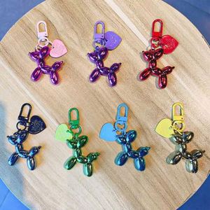 Colorful <b>Balloon</b> Dog Keychain Acrylic Pendant Necklace Keychain Bag Decorative Bracelet Accessories - Product Image 4