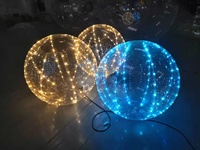 Éclairage à LED Décoration gonflable en PVC Grands ballons LED lumineux suspendus pour la fête
