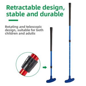 SEEKFUNS Clubs de <span class=keywords><strong>golf</strong></span> transfrontaliers en alliage d'aluminium, club d'entraînement télescopique, putter double face en silicone 90cm R Flex pour enfants XFY-0084 - Product Image 4