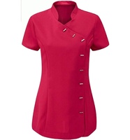 Tunique à Manches Courtes pour Femmes, Uniforme de Spa, Salon de Coiffure et Esthéticienne, Massage