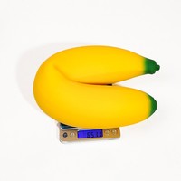 Jouet sensoriel anti-stress en caoutchouc thermoplastique réaliste en forme de banane géante Big Mac