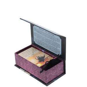 מיני מותאם אישית הדפסת קלפים זהב שחור דובאי עם תיבת מפעל מחיר ישר חינם משלוח מדגם