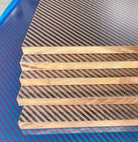 Panneau sandwich en fibre de carbone personnalisé OEM, panneau composite à âme alvéolée ultralégère 3K Twill avec service de découpe CNC