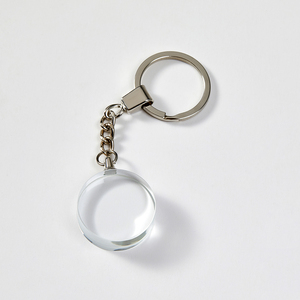 Honor Wholesale K9 LED Crystal Blank Key Chain Custom 3D Laser Diamond Glass Keychain for Giveaways