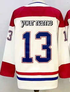 Maillot de hockey sur glace unisexe respirant OEM & ODM, vêtements de sport personnalisés avec logo pour adultes, uniforme de hockey sur glace en gros pour hommes et femmes - Product Image 1