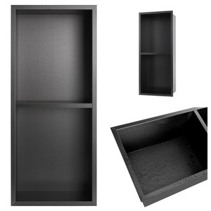 60x30x15CM Miroir Or SUS304 Acier Inoxydable Anti-Rouille <span class=keywords><strong>TV</strong></span> <span class=keywords><strong>Mur</strong></span> <span class=keywords><strong>Niche</strong></span> Shampooing Toilette Stockage 2 Couches Salle De Bains Douche <span class=keywords><strong>Niche</strong></span> - Product Image 4
