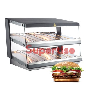 Vitrine chauffante électrique professionnelle pour restaurant <span class=keywords><strong>McDonald</strong></span>'s aux États-Unis, <span class=keywords><strong>comptoir</strong></span> en verre, chauffe-aliments rapide - Product Image 3