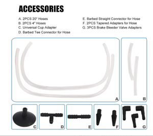 16pcs תעשייתי & diy כיתה כלי <span class=keywords><strong>bleeder</strong></span> עם משאבת ואקום יד משאבת ואקום אום & odm תמיכה מותאמת אישית - Product Image 5