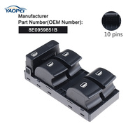 Interruptor de Control de ventana eléctrica lado del conductor 8E0959851B para Volkswagen Audi A4 B6 Audi A4 B7 2004-2008
