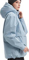 Veste de ski imperméable pour femmes OEM, veste d'hiver chaude coupe-vent à capuche, veste de neige, fourniture d'usine