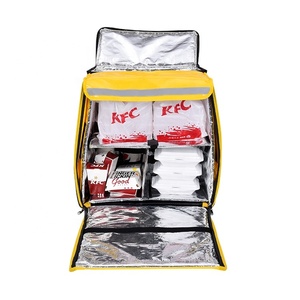 Insulated Food Delivery Bag Waterproof Grocery Storage Cooler Bag Thermal Pizza Box for Delivery Lunch Container Keep Food Hot
