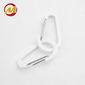 Ventas calientes de alta calidad de aluminio personalizado LOGO mosquetón Clips alambre puerta hamaca resorte ganchos en forma de D mosquetón - Product Image 2