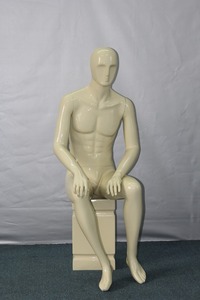 Adjustable fiberglass muscle male mannequin with penis - Product Image 5