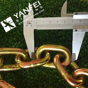 Dây xích kéo xe tải, rơ moóc kiểu Mỹ G70 5/<span class=keywords><strong>16</strong></span> inch và 3/8 inch, dài 20ft, mạ kẽm, có 2 móc khóa kiểu Clevis - Product Image 4