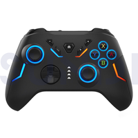 Manette de jeu RGB Flash Switch Controller avec détection de mouvement six axes et macros pour PC et téléphone Android