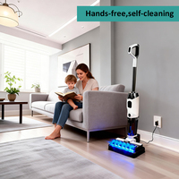 Nettoyeur de sol sans fil rechargeable léger de haute qualité 170W, aspirateur humide et sec autonettoyant, filtre HEPA pour la maison