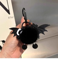 Belle Halloween Petit Diable En Peluche Porte-clés Jouets femmes voiture pompon porte-clés Sac À Main sac charme pendentif Halloween Cadeau Décoration