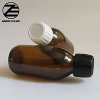 30ml ~ 500ml ambre sirop récipient en verre sirop contre la toux bouteille en verre liquide de médecine orale bouteille avec bouchon à l'épreuve des enfants