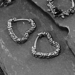 도매 남자의 힙합 펑크 고딕 스테인레스 스틸 귀걸이 금도금 후프 캐스트 보석 저자 극성 피어싱 보석 - Product Image 3